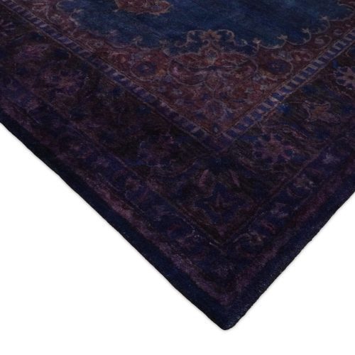 3x5 4x6 5x8 6x9 8x11 and 9x12 blue and purple plum handmade overdyed premium wool area rug 225175