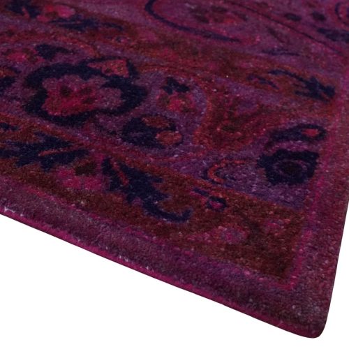 3x5 5x8 8x11 pink wine and blue overdyed classic wool area rug 570719