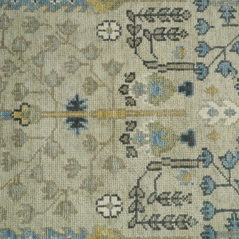 5x8 6x9 8x10 9x12 10x14 and 12x15 hand knotted beige and blue traditional persian vintage heriz serapi wool rug trdcp685 915669