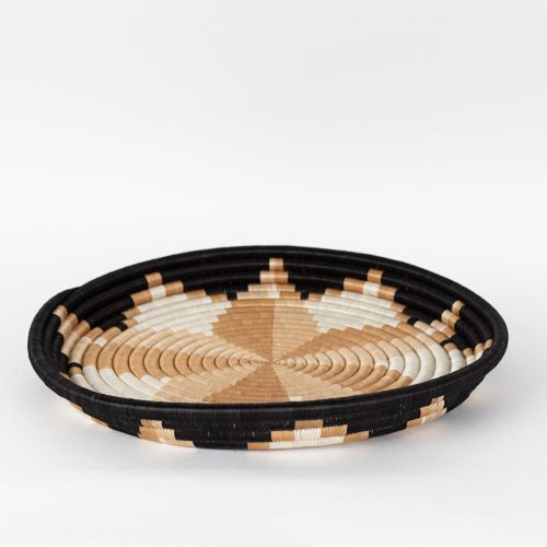 Alexia Large Woven Tray Side on White Web