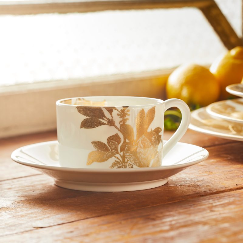 Arbor Gold CupSaucer Glowing WS SQ