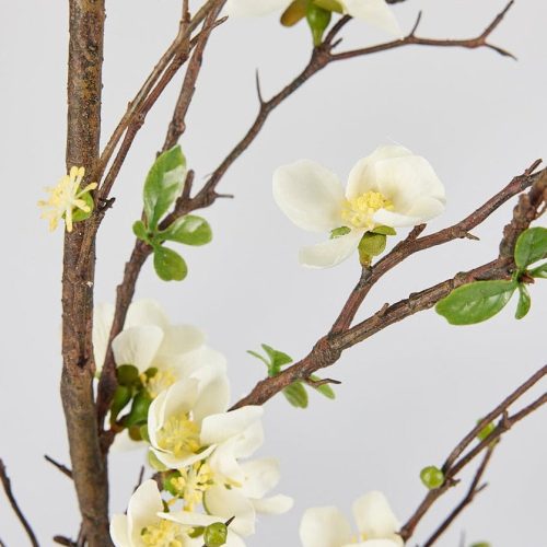 Artificial Cream Spring Blossom Flowering Branch