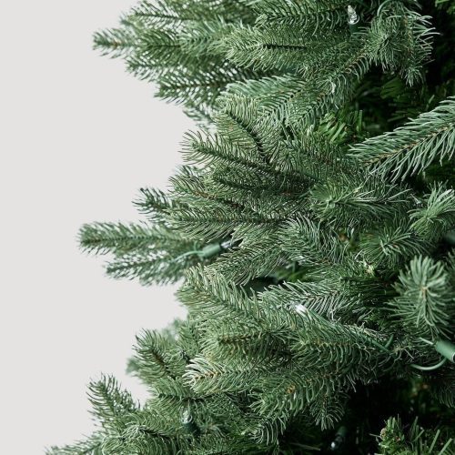 Closeup of 9 Foot Artificial Spruce Christmas Tree