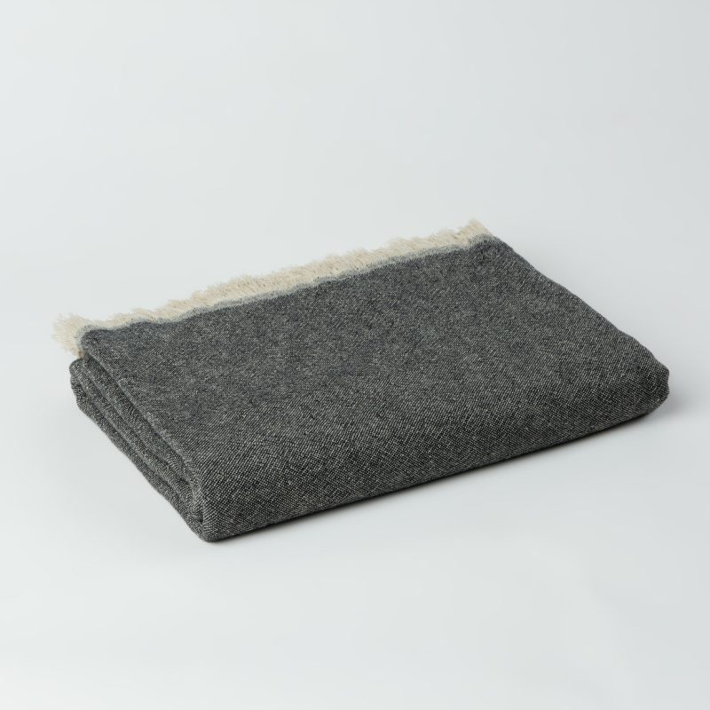 Ekani Throw Blanket black