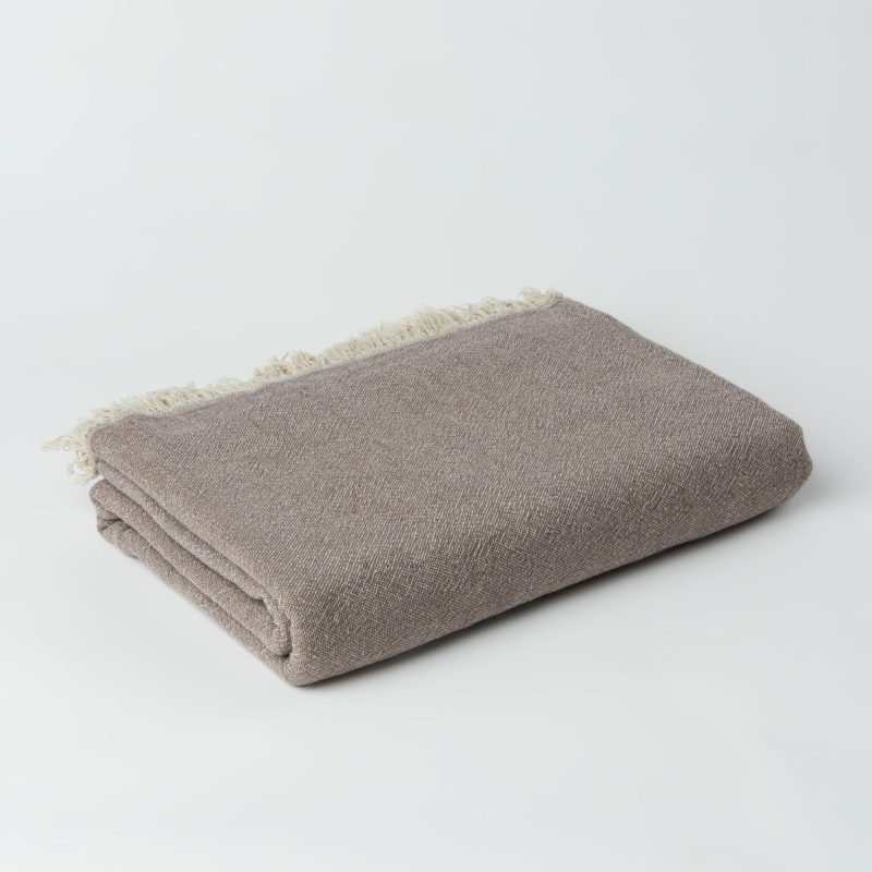 Ekani Throw Blanket brown