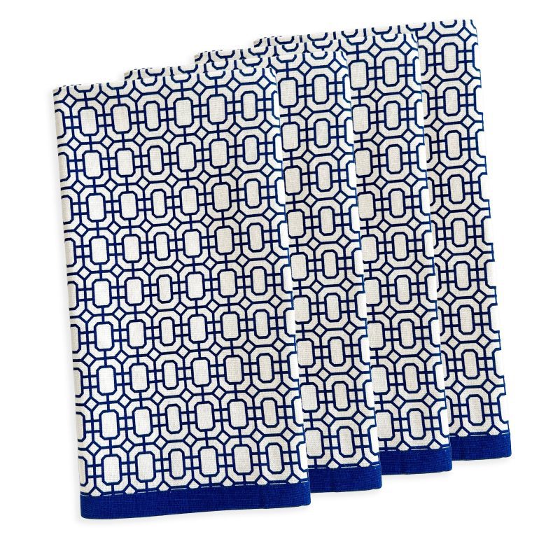 GARDEN GATE BLUE NAPKINS SILO SQ