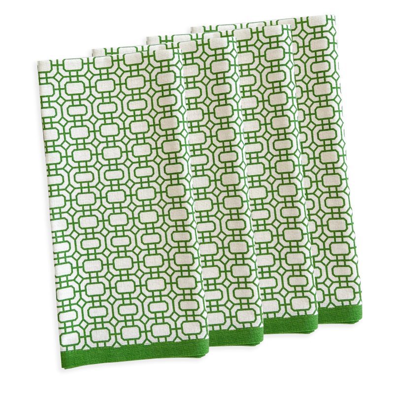 GARDEN GATE GREEN NAPKINS SILO SQ