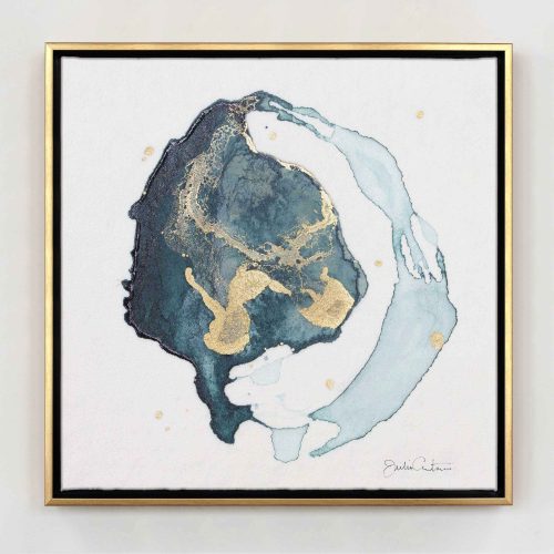 Geode No4 Gold 20x20 Canvas Floater