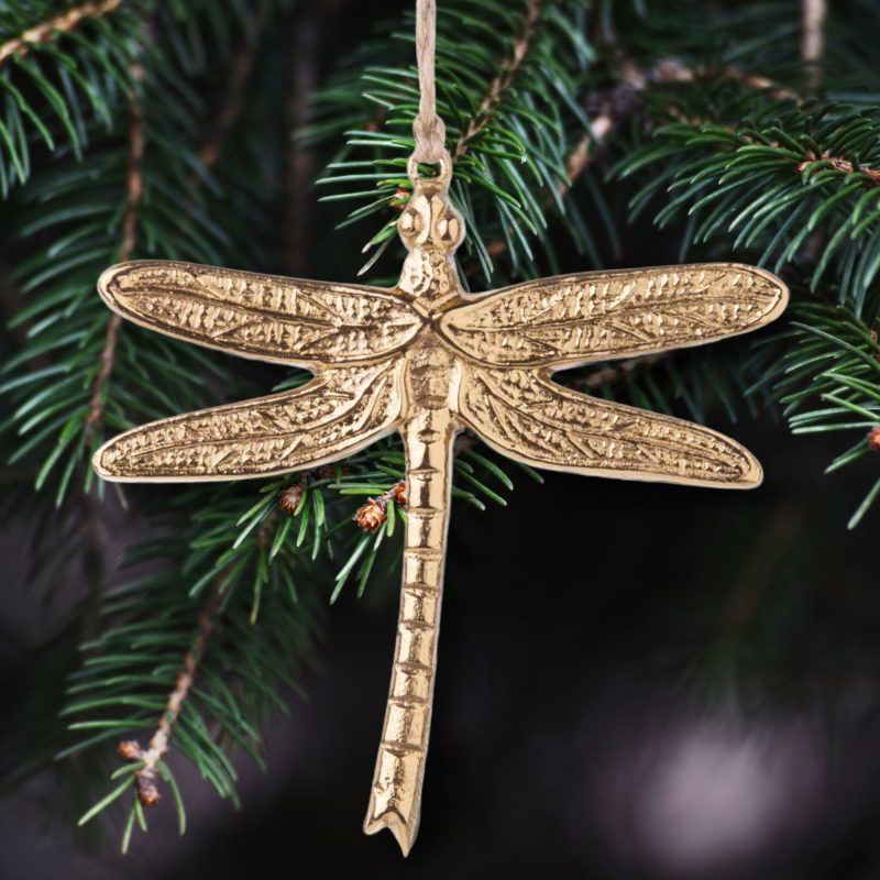 Gold Dragonfly ornament 2