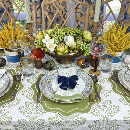 Green Kelli tablecloth 2