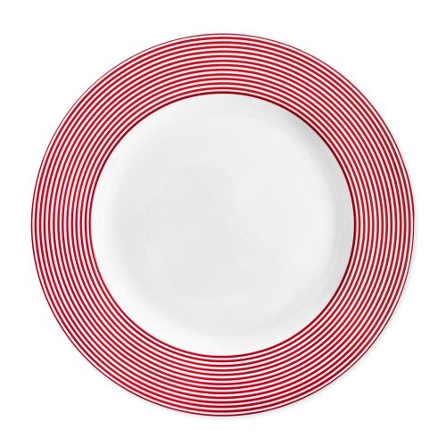 Newport Racing Stripe CRIMSON NEW DINNER SILO SQ