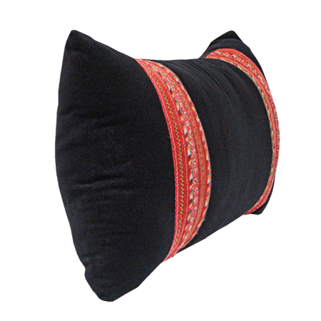 OOK 121 Black Velevet Tibetan Band Pillow Side 450x450 1