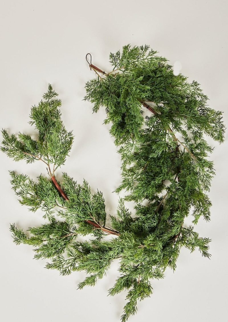 SLK YGC347 GR Fake Cedar Greenery Garland