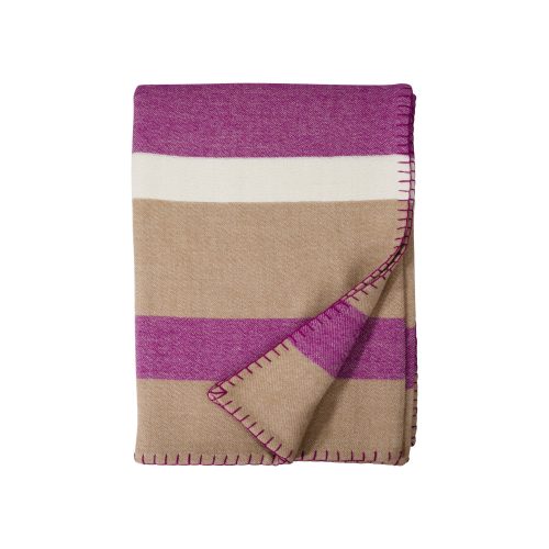 X Block Stripe Alpaca Throw Camel Peony 20482048