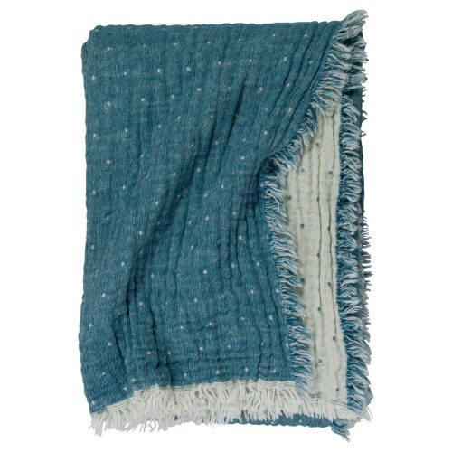 X Cozi Cotton Throw Peacock Natural 20482048