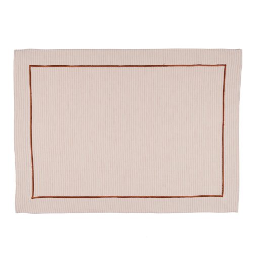 X Elsa Cotton Placemat Misty Rose Natural 20482048