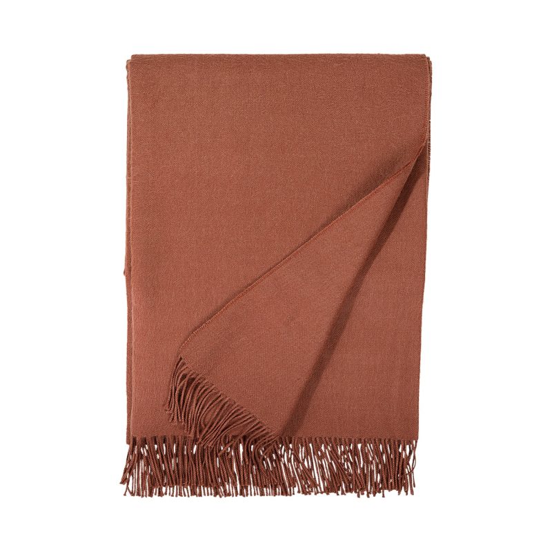 X Madison Alpaca Throw Terracotta 20482048