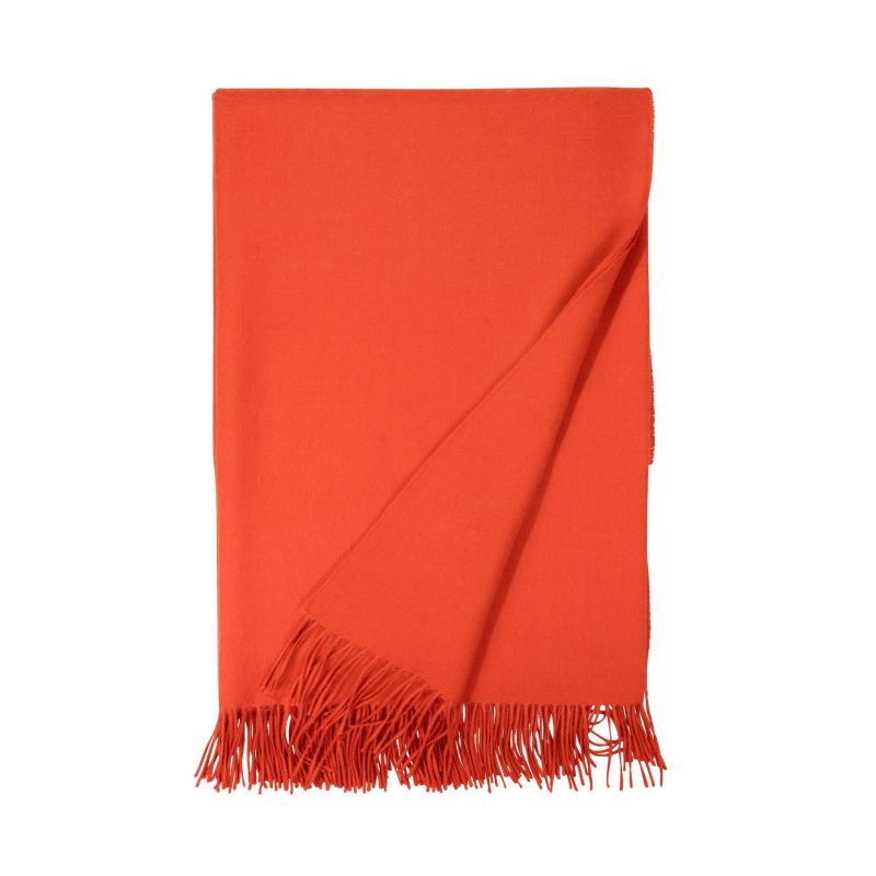 X Madison Alpaca Throw Tigerlilly Orange 20482048