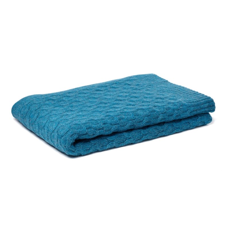 X Theo Texture Alpaca Throw Peacock 20482048