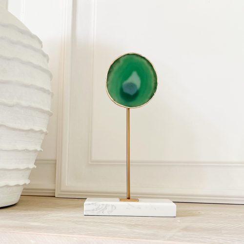 agate green eye sculpture 609407