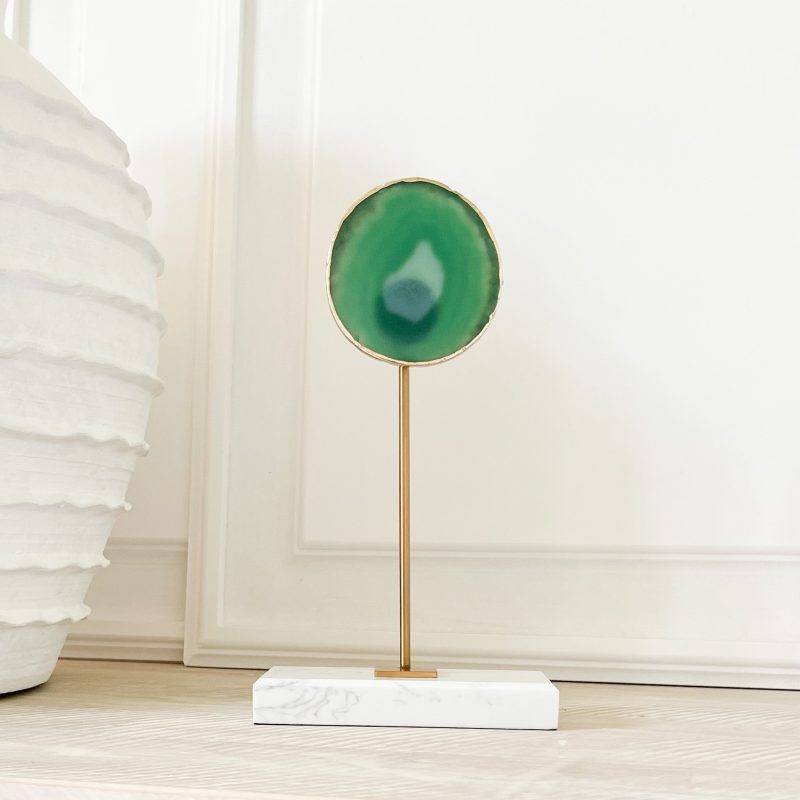 agate green eye sculpture 703961