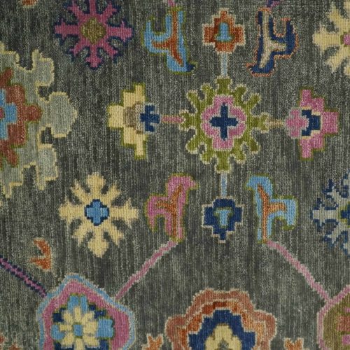 antique gray and pink 5x8 6x9 8x10 9x12 10x14 and 12x15 wool traditional persian silver vibrant colorful hand knotted oushak area rug trdcp787 461520