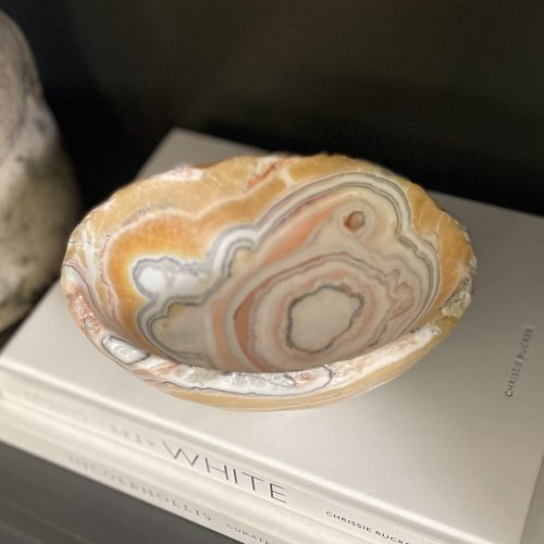 hand carved zebra calcite bowl 715800