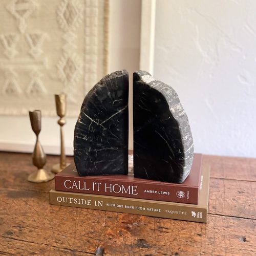 petrified wood bookend pair 925082