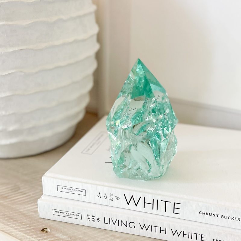 rustic green glass point 210666